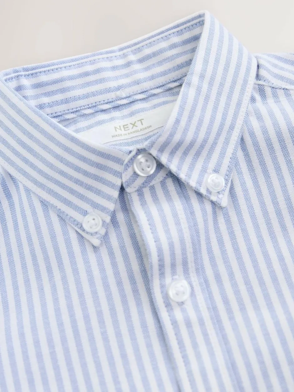 Next Blue/White Single Oxford Shirt (3-16yrs) New