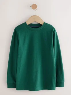 Next Long Sleeve Colourblock T-Shirts 3 Pack (3-16yrs) Blue/White/Green Discount