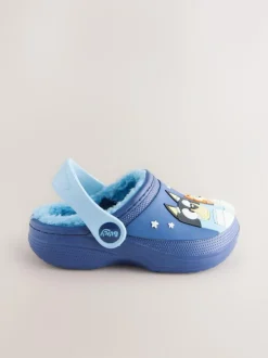 Next Bluey Navy Lined Slipper Clogs Discount