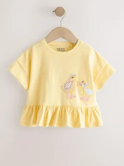 Next Blue/Yellow T-Shirts 4 Pack (3mths-7yrs) New