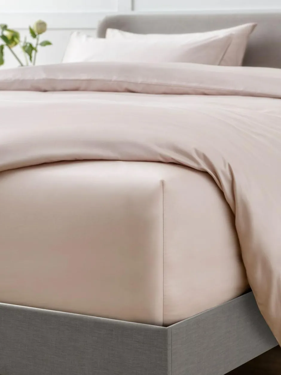 Next Blush Pink Collection Luxe 400 Thread Count Egyptian Extra Deep Fitted Cotton Sateen Sheet Sale