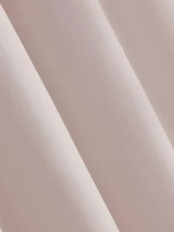 Next Cotton Sateen Blackout Thermal Eyelet Curtains Blush Pink New