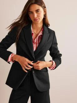 Boden The Marylebone Ponte Blazer Black Hot