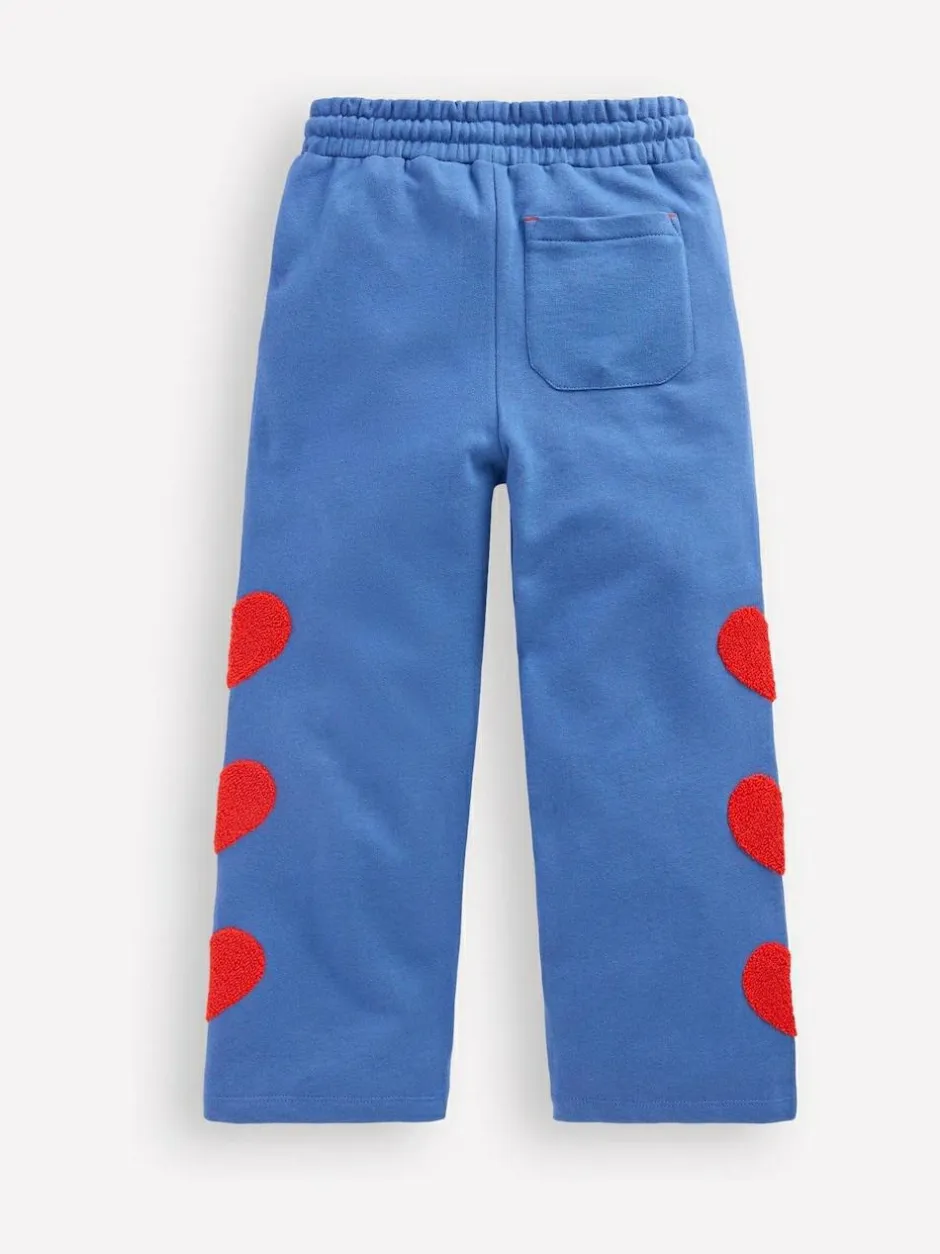 Boden Blue Bobbie Appliqué Joggers New