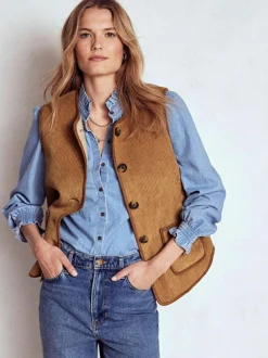 Boden Clerkenwell Reversible Gilet Natural Discount