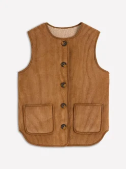 Boden Clerkenwell Reversible Gilet Natural Discount