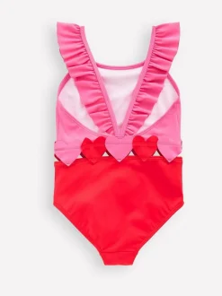 Boden Red Hallie Frill Strap Swimsuit Outlet