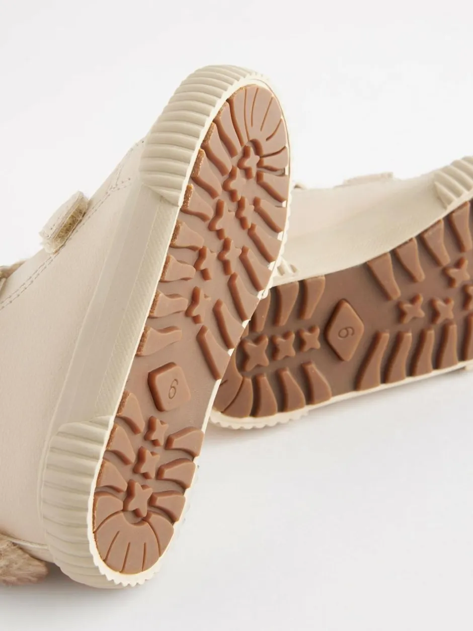 Next Bone White Bunny Standard Fit (F) Touch Fasten Strap High Top Trainers Hot