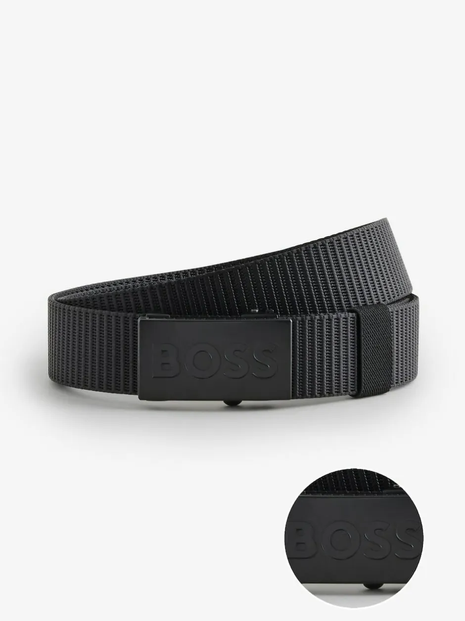 BOSS Black Bosper Tape Logo Belt Clearance