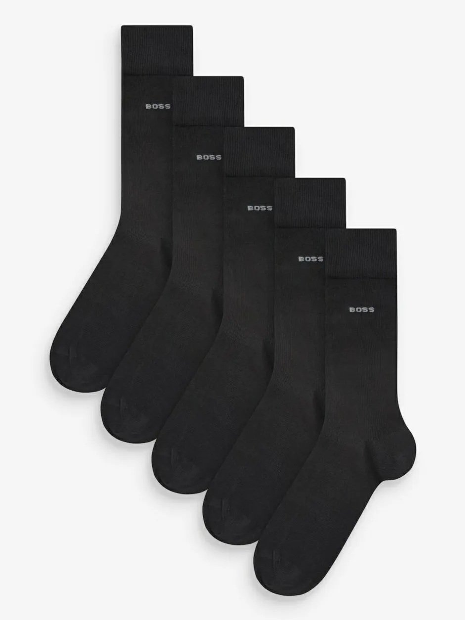 BOSS Socks 5 Pack Black Chrome Outlet