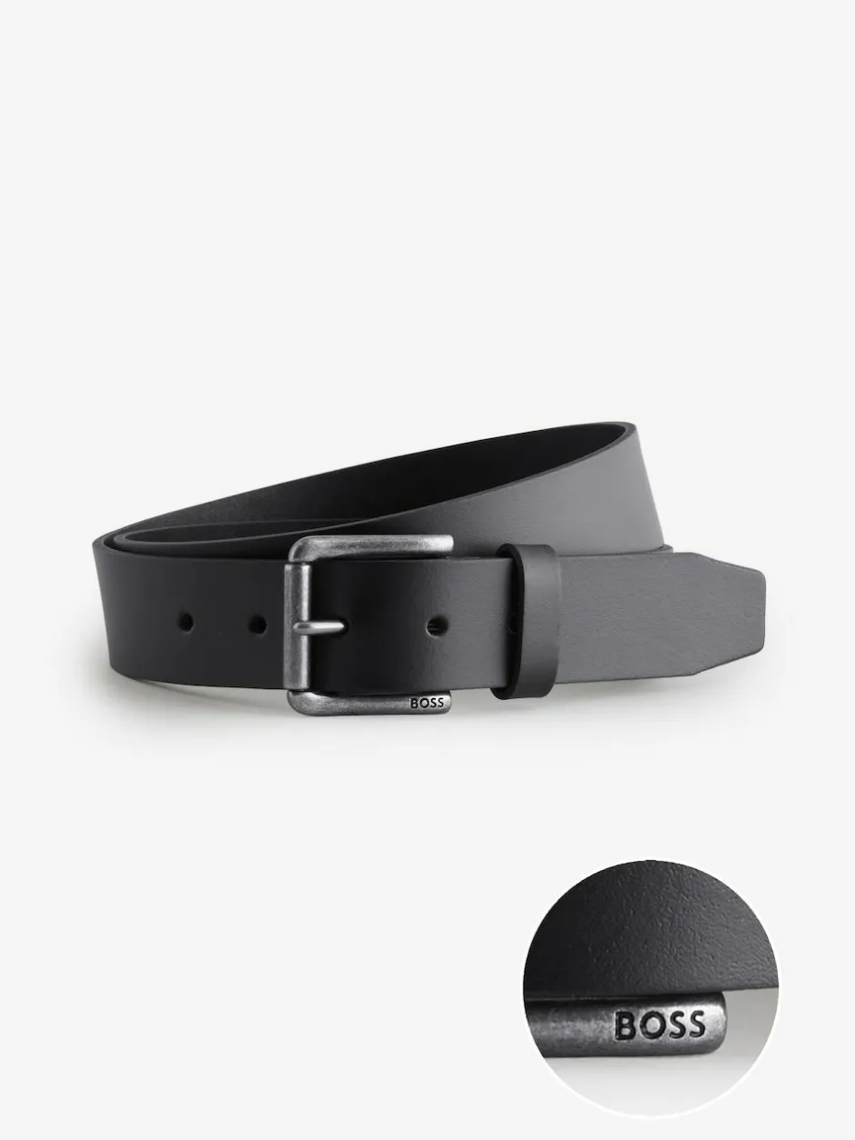 BOSS Black Joris Logo Belt Clearance