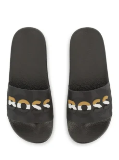 BOSS Black Logo Sliders With Touch Fastening Hot