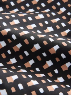 BOSS Black Printed Swim Shorts