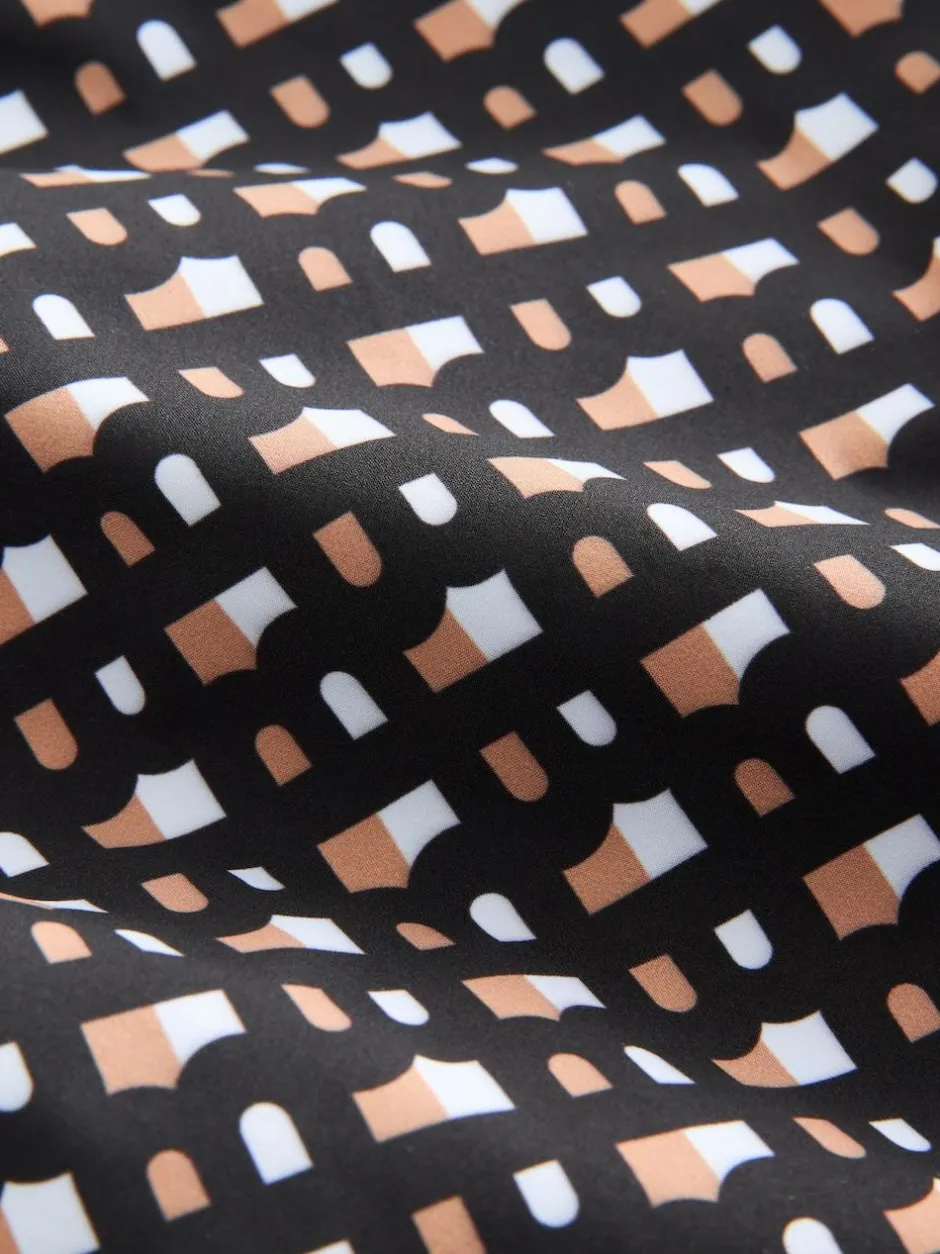 BOSS Black Printed Swim Shorts