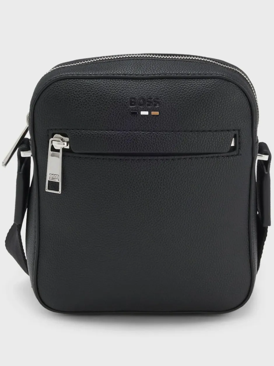 BOSS Black Ray Logo Zip Bag Online