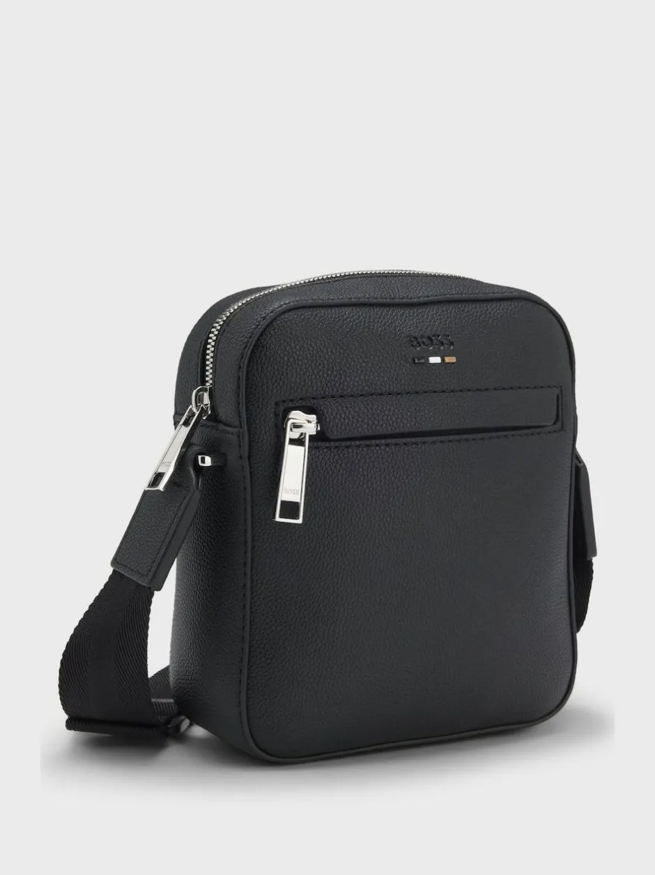 BOSS Black Ray Logo Zip Bag Online