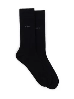BOSS Regular Length Socks 2 Pack Black