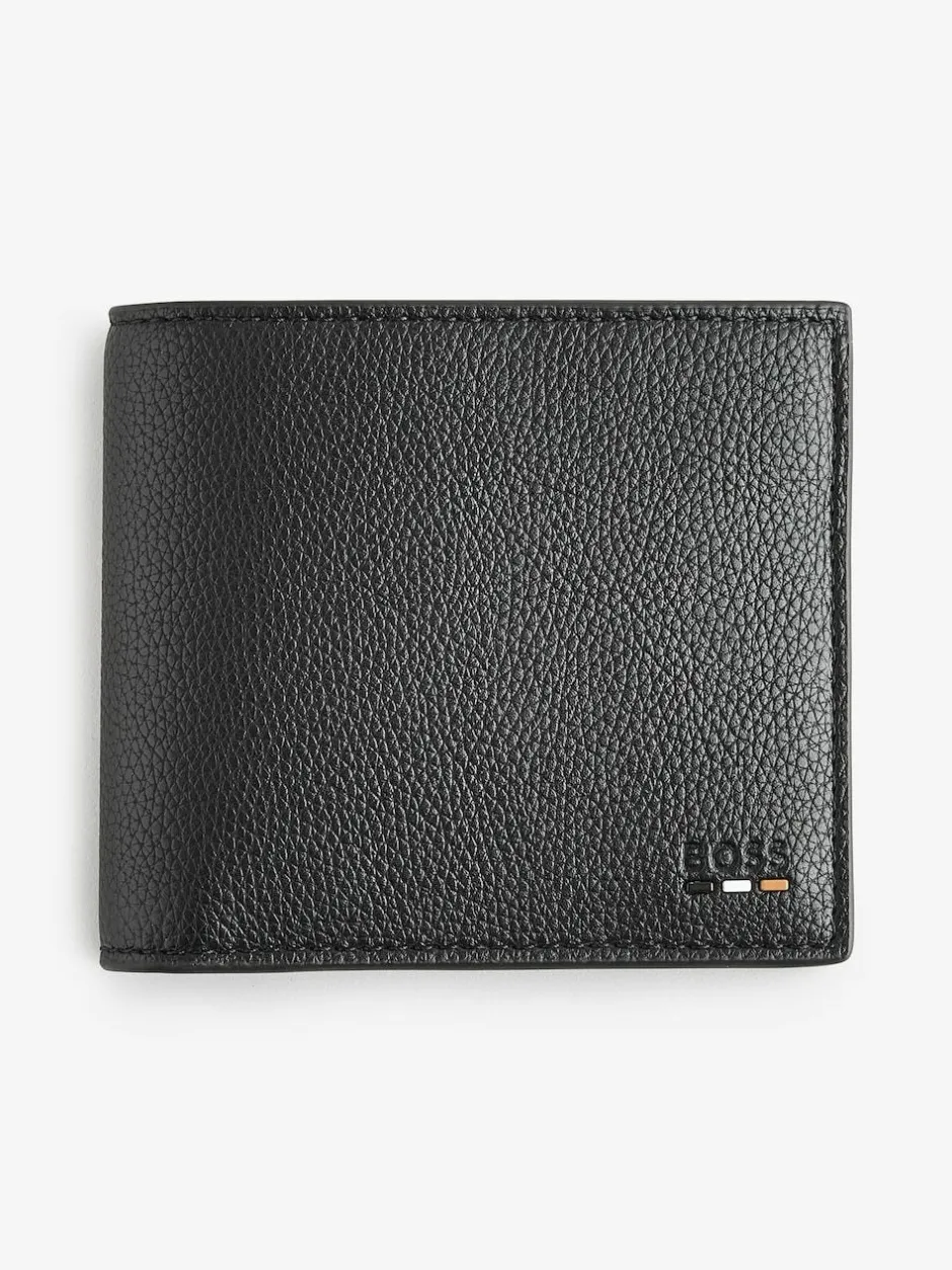 BOSS Black Signature Logo Ray Billfold Wallet Discount