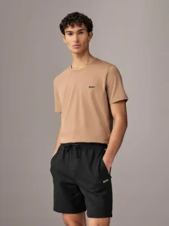 BOSS Black Waffle Shorts Hot