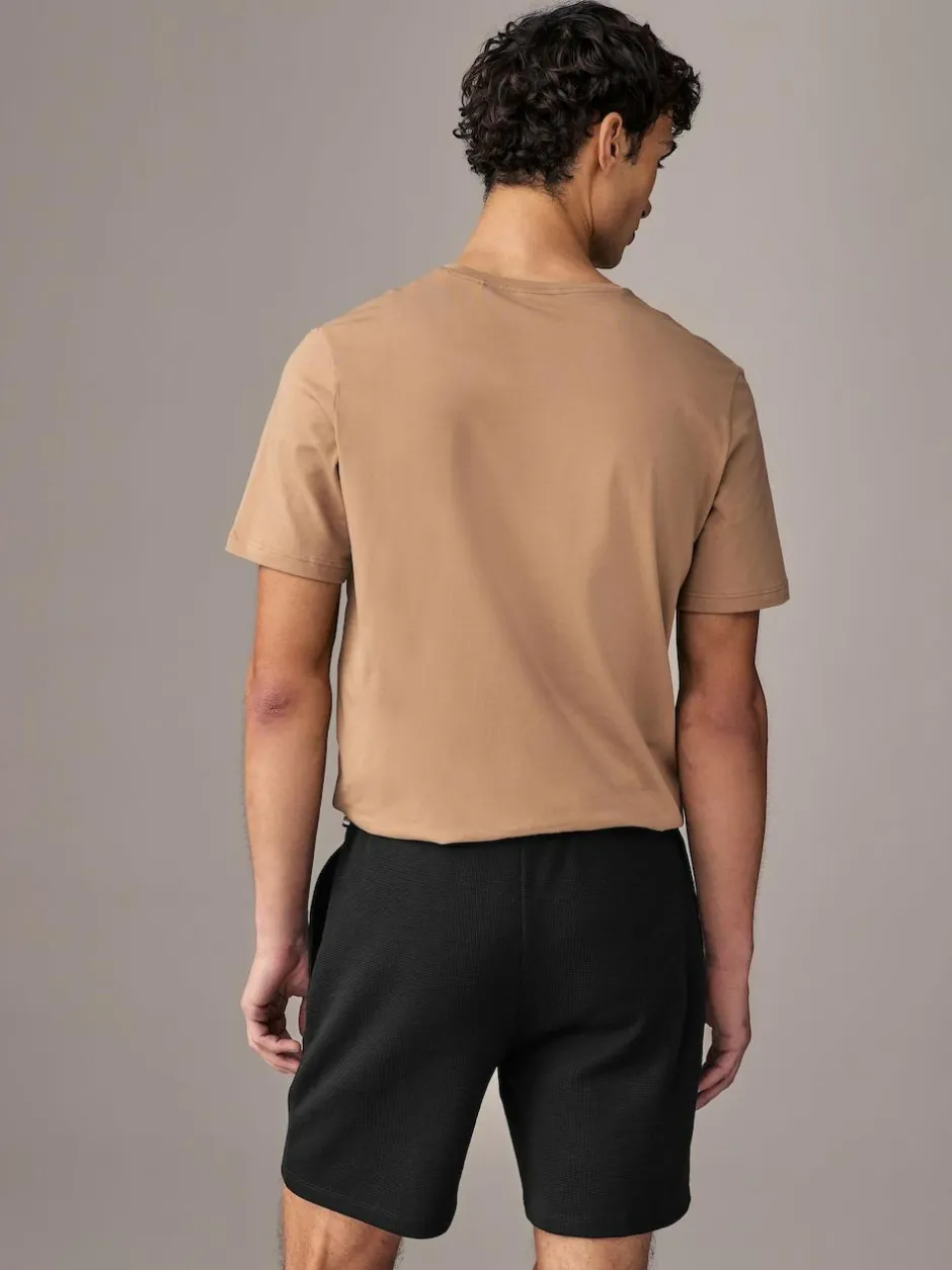 BOSS Black Waffle Shorts Hot