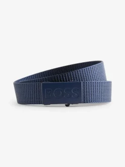 BOSS Blue Bosper Tape Logo Belt Outlet