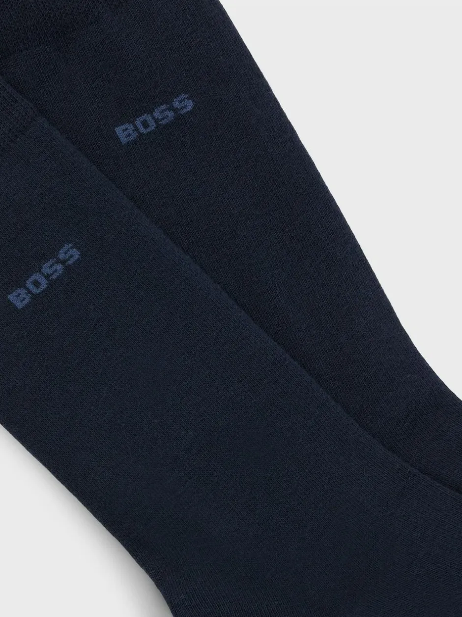 BOSS Regular Length Socks 2 Pack Blue Hot