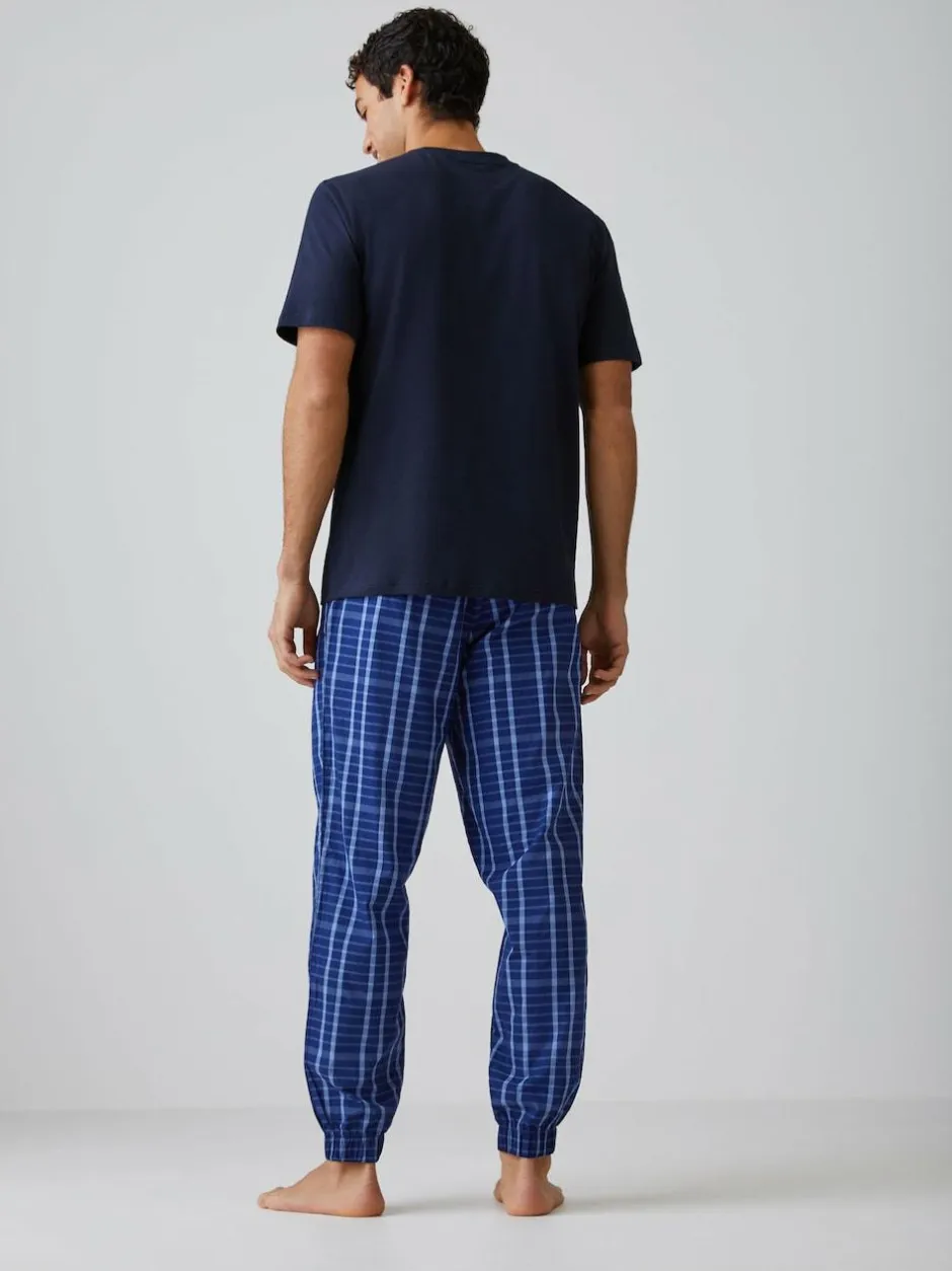 BOSS Blue Regular-Fit Logo Pyjamas Set New