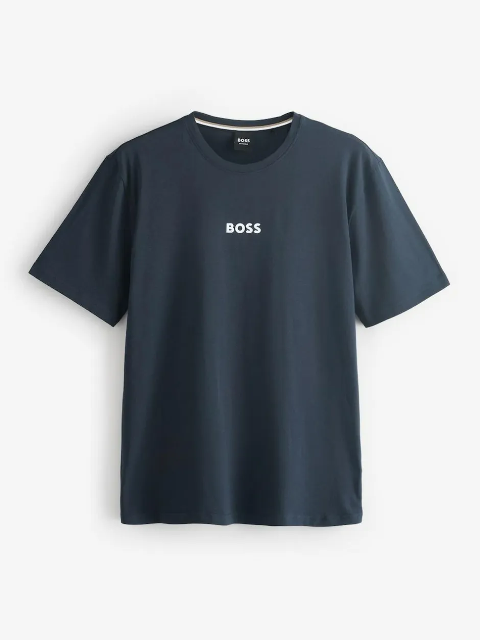 BOSS Blue Regular-Fit Logo Pyjamas Set New