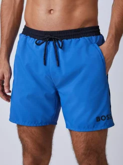 BOSS Blue Starfish Quick Dry Swim Shorts Online
