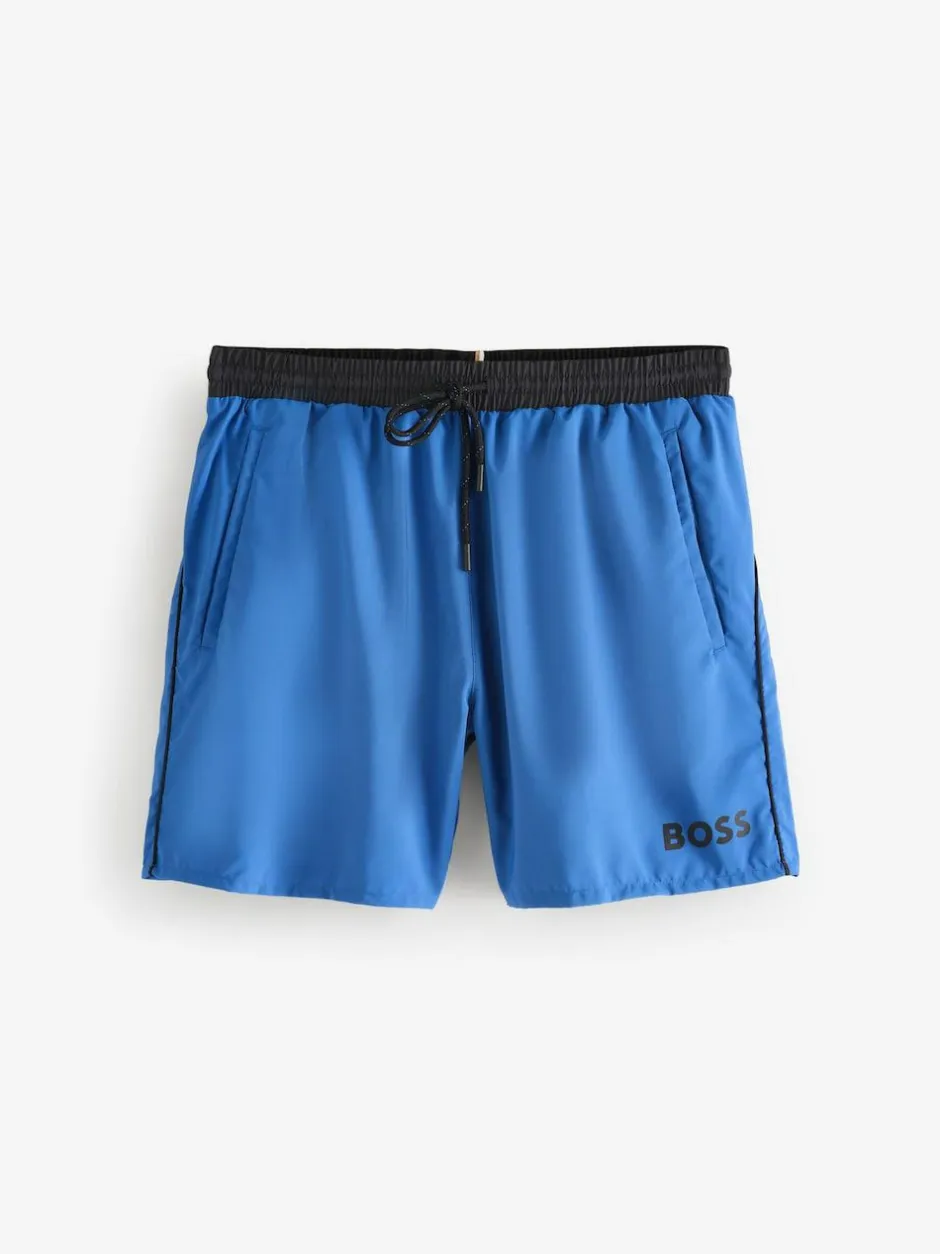 BOSS Blue Starfish Quick Dry Swim Shorts Online