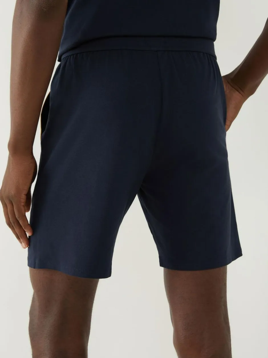 BOSS Unique Logo Shorts Blue Best