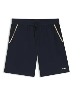 BOSS Unique Logo Shorts Blue Best