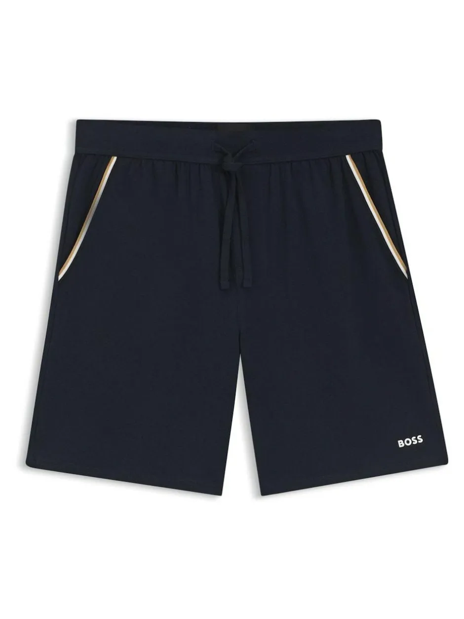 BOSS Unique Logo Shorts Blue Best