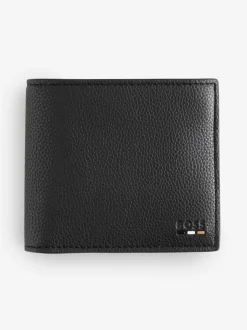 BOSS Brown Ray Signature Logo Billfold Wallet Outlet