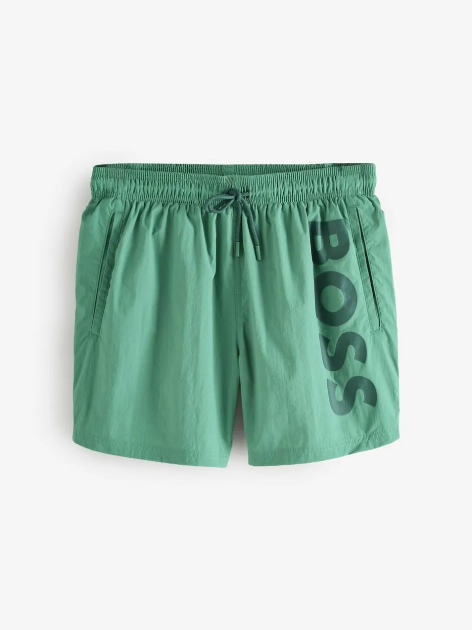BOSS Octopus Logo Swim Shorts Green Online