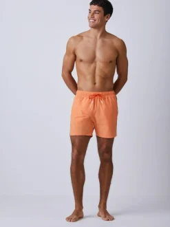 BOSS Iconic Side Stripe Logo Swim Shorts Orange