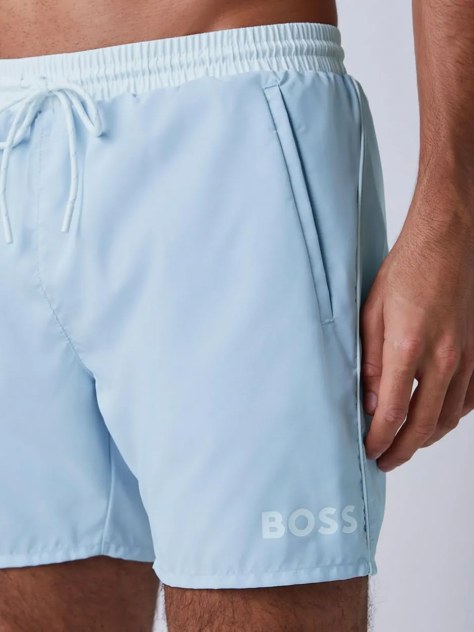 BOSS Sky Blue Starfish Quick Dry Swim Shorts Hot