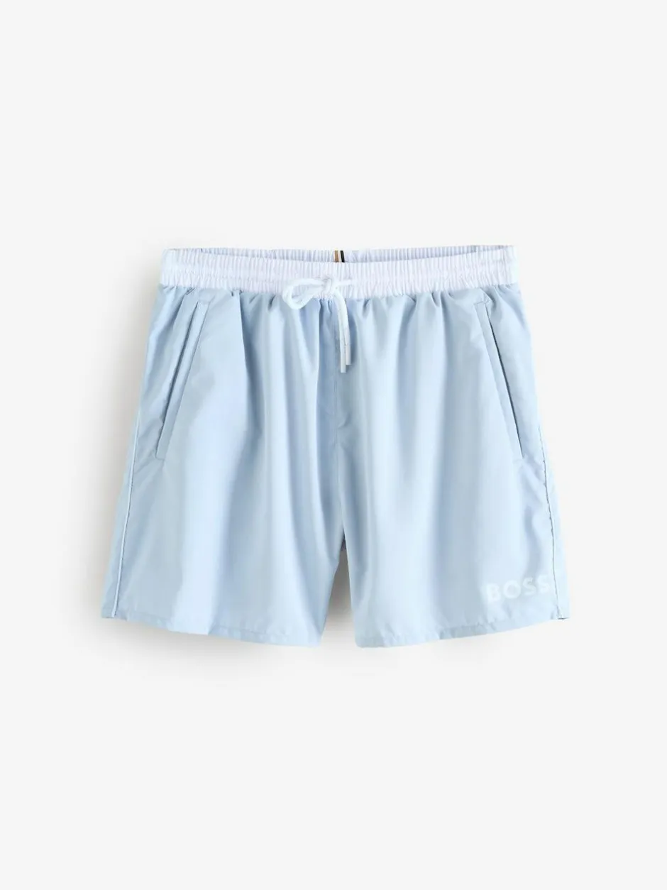 BOSS Sky Blue Starfish Quick Dry Swim Shorts Hot