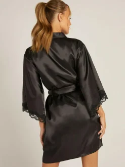 Boux Avenue Amelia Robe Dressing Gown Black Discount
