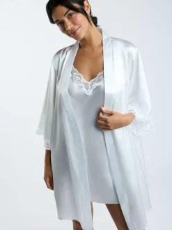 Boux Avenue Amelia Robe Dressing Gown White