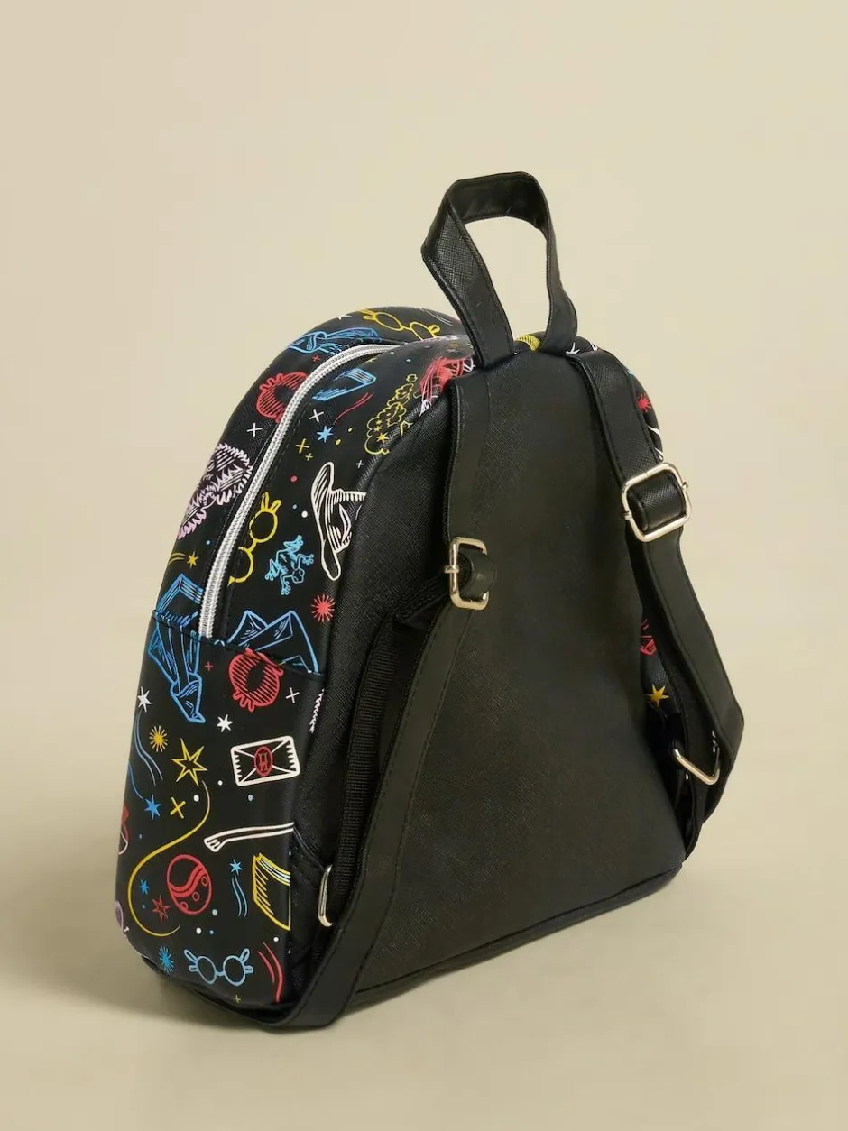 Brand Threads Black Harry Potter Spells Backpack Best