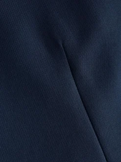 Next Bright Blue Textured Suit Waistcoat Outlet