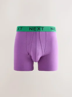 Next Bright Blue/Orange Spot 10 pack A-Front Boxers Sale