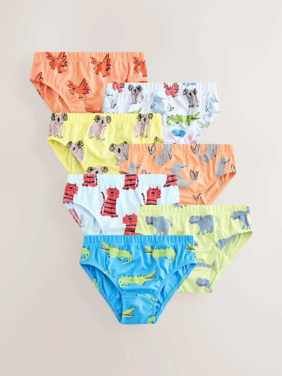 Next Cotton Briefs 7 Pack (1.5-10yrs) Bright New