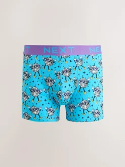 Next 8 pack Trunk Boxers Bright Disco Character Clearance