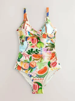 Next Bright Fruit/Tropical Print Shaping Tummy Control Swimsuit Outlet