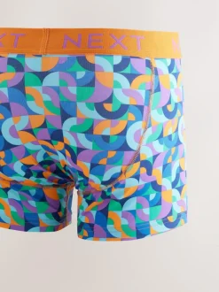 Next A-Front Boxers 8 Pack Bright Geometric Pattern