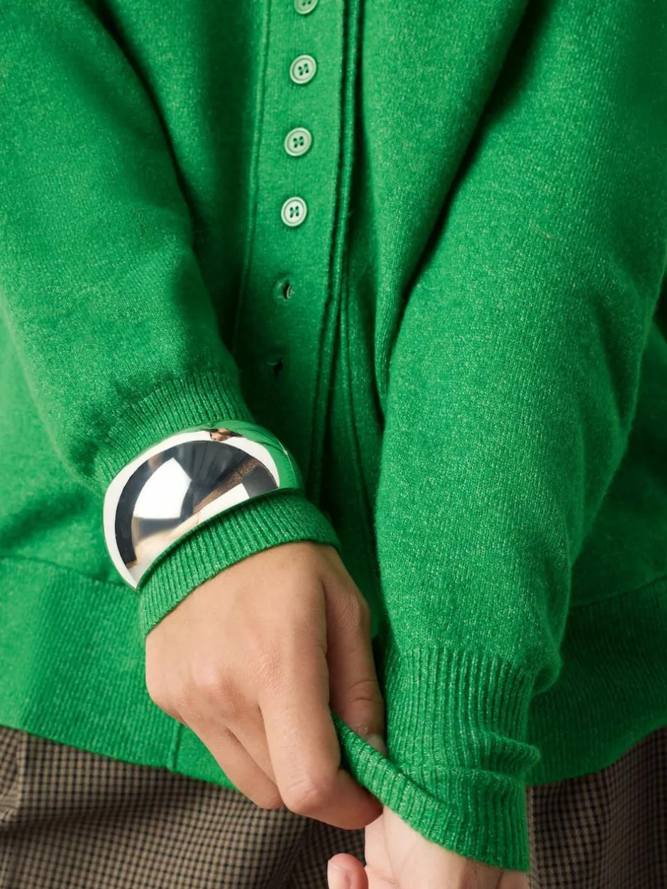 Next Bright Green Supersoft V-Neck Cardigan With Pockets New