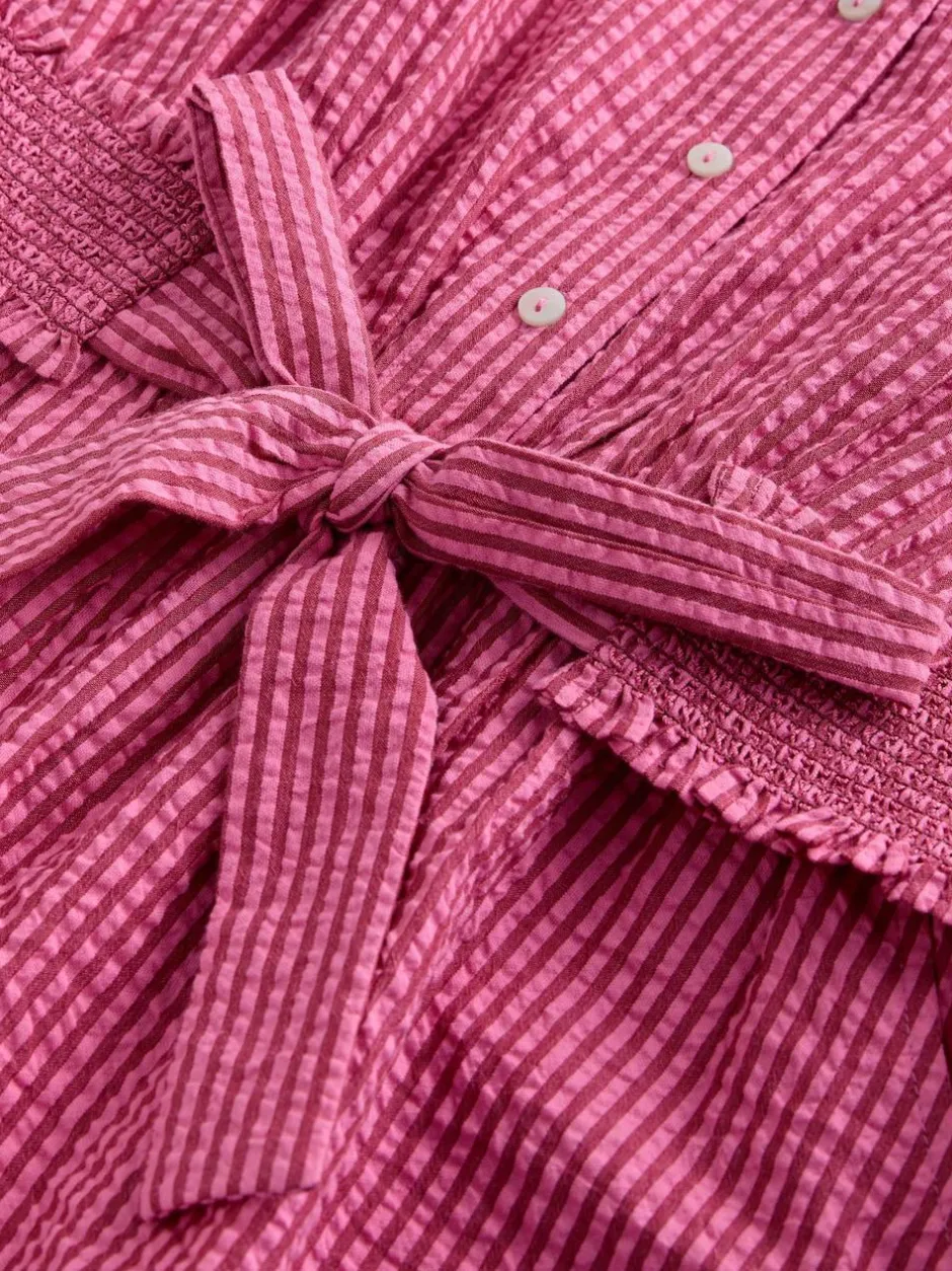 Next Bright Pink/Red Belted Summer Playsuit New