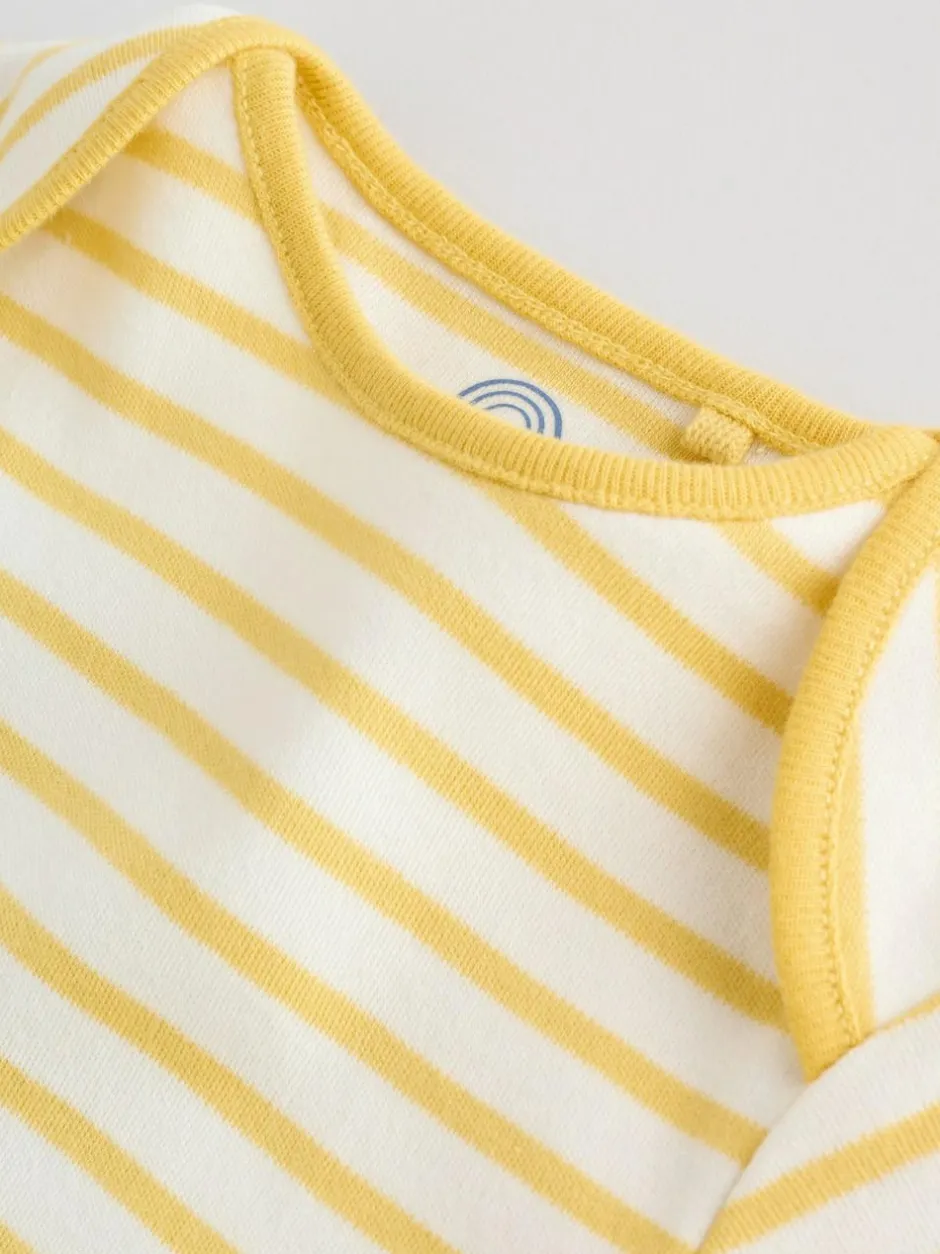 Next Bright Stripe Short Sleeve Baby Bodysuits 5 Pack Sale